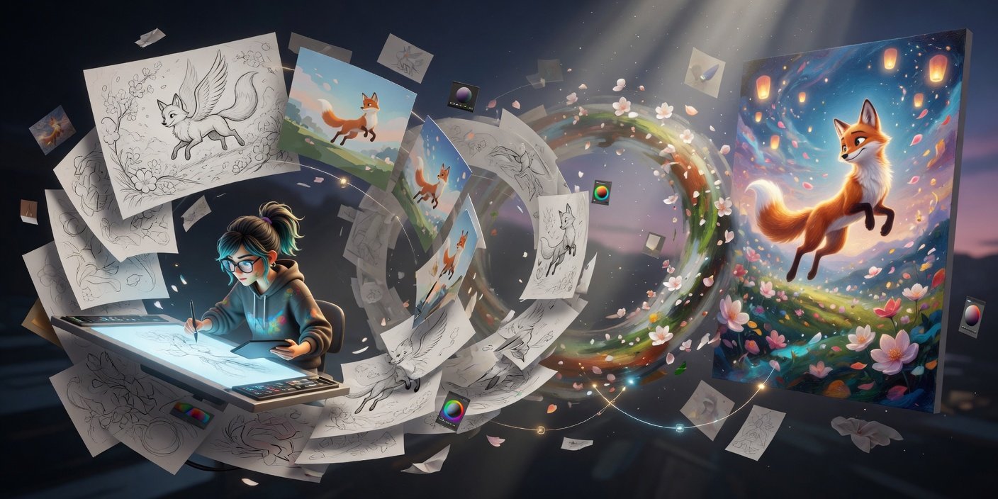 From Sketch to Finished Piece Time-Lapse Art Videos That Mesmerize