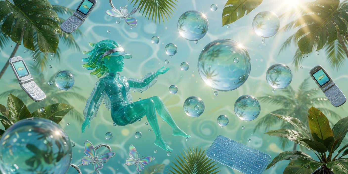 Frutiger Aero Wallpapers The Nostalgic Aqua Glass Aesthetic Making a Comeback