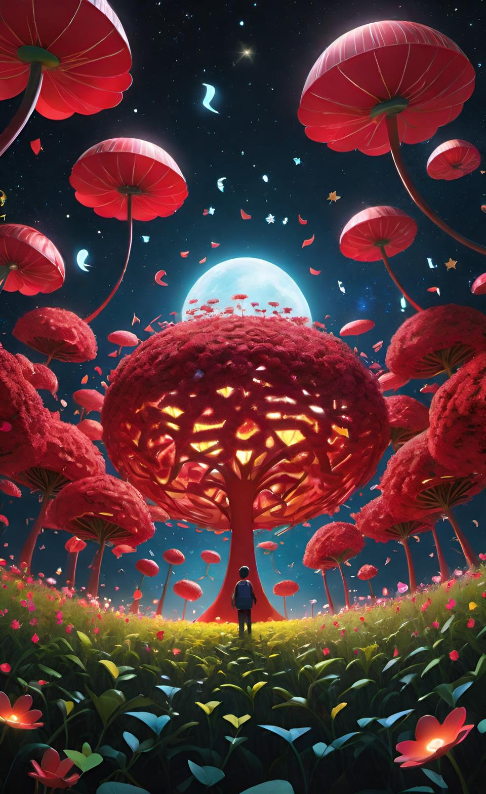 Modern CGI Digital Art Composition 7