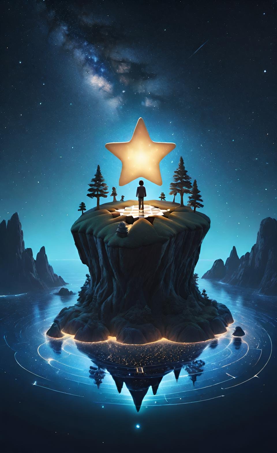 Modern CGI Digital Art Composition 7