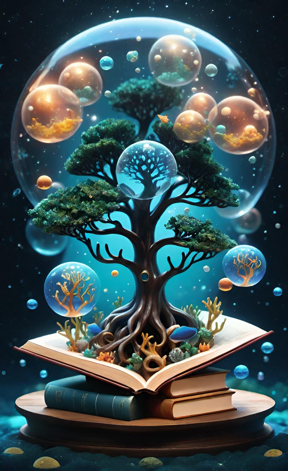 Vibrant 3D Render Art Composition 8