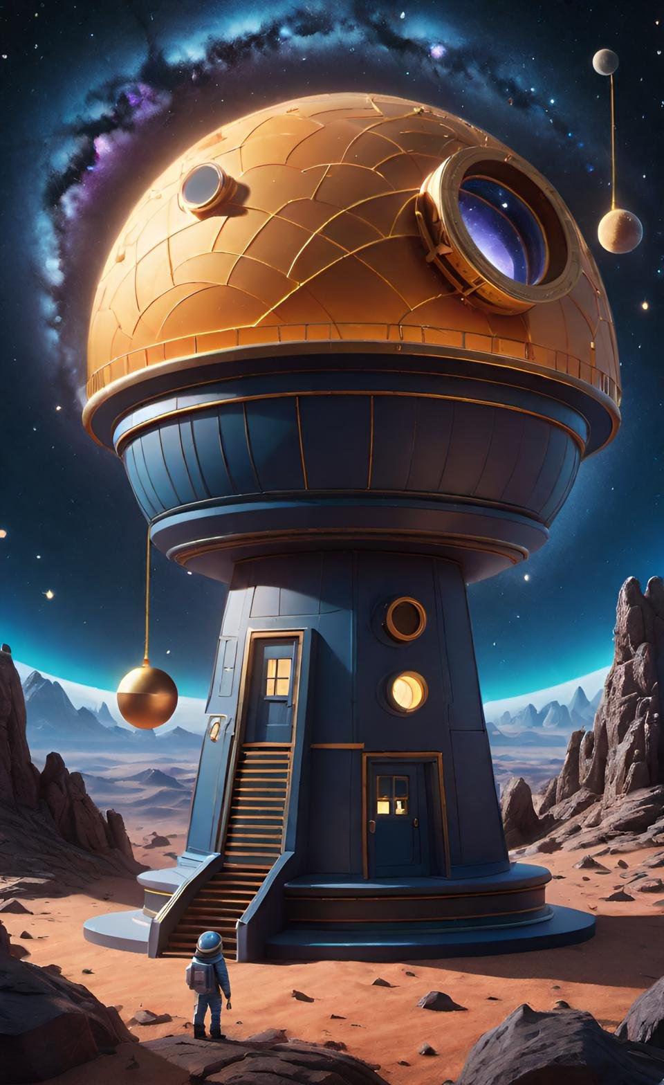 Modern CGI Digital Art Composition 8