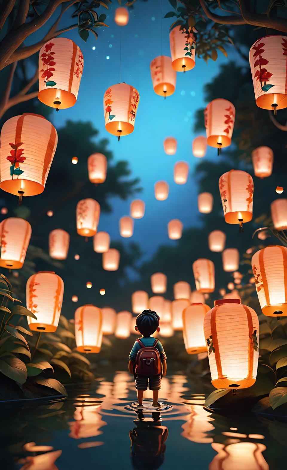 Modern CGI Digital Art Composition 8