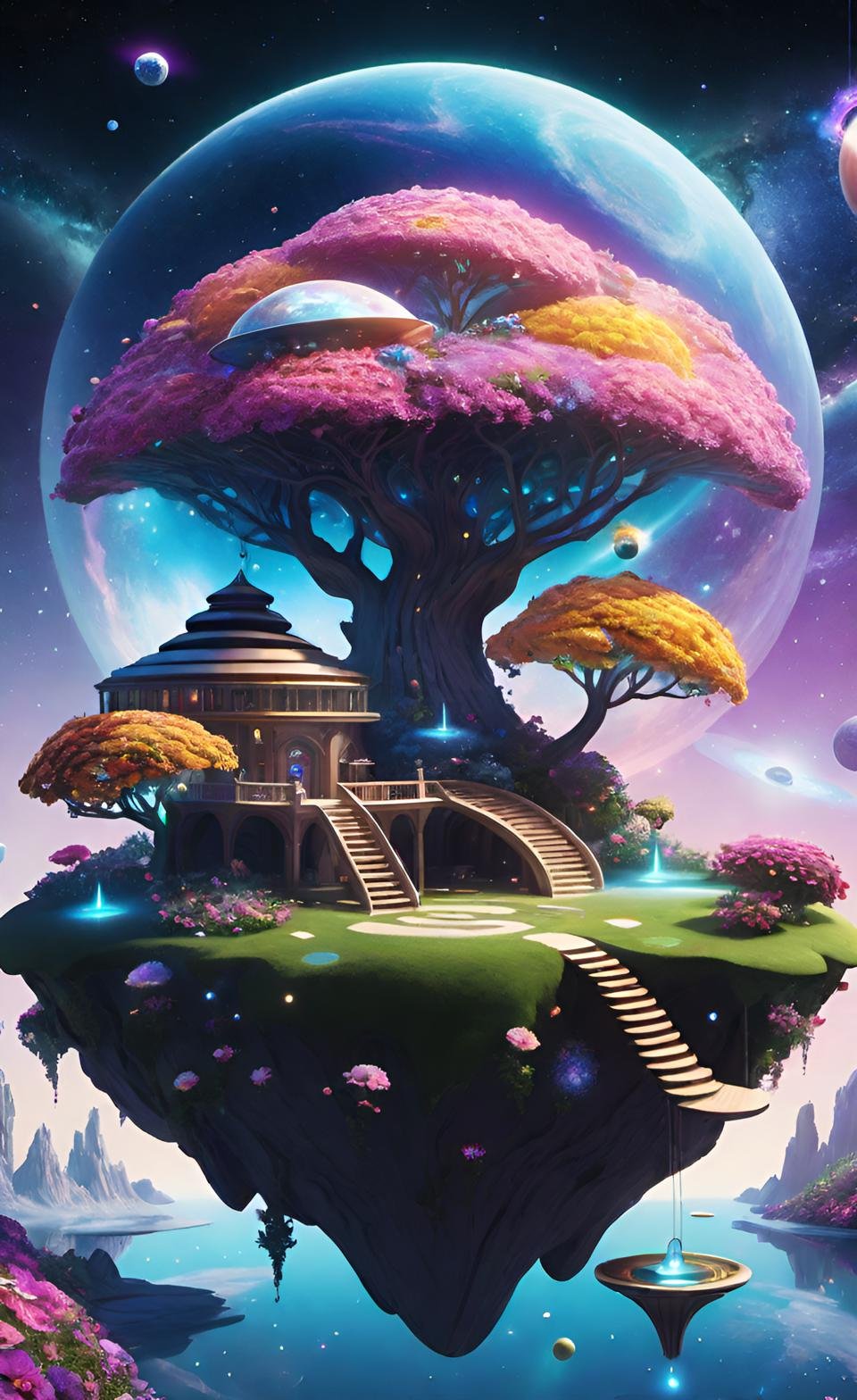 Modern CGI Digital Art Composition 8