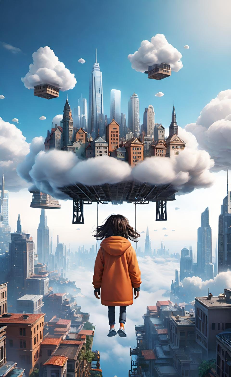 Modern CGI Digital Art Composition 9
