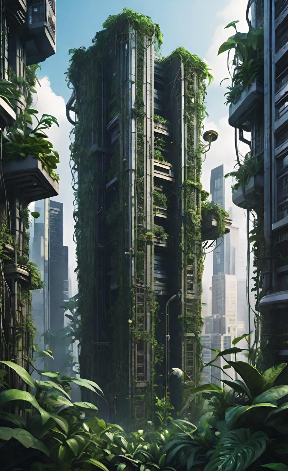 Vibrant 3D Render Art Composition 9