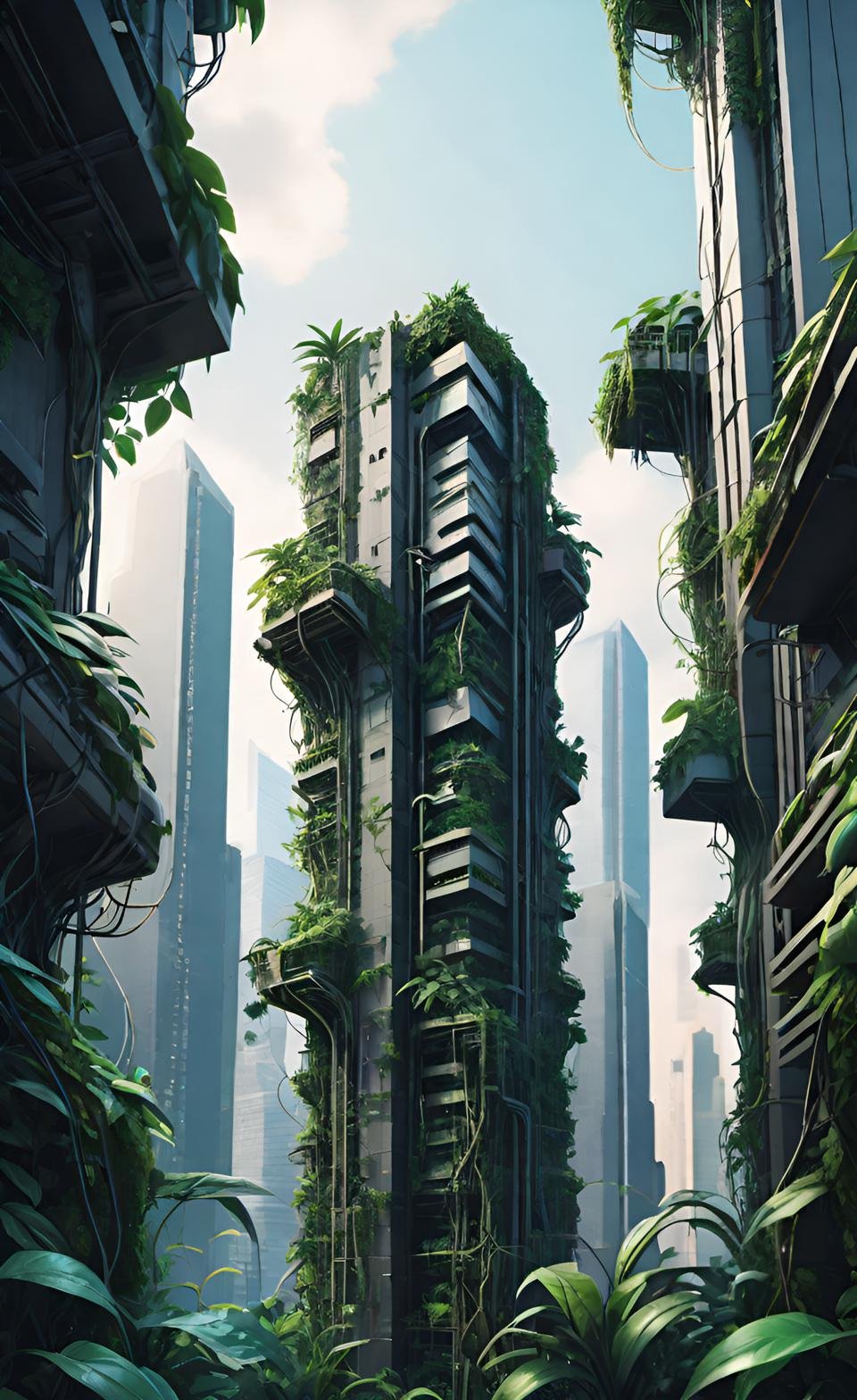 Modern CGI Digital Art Composition 9