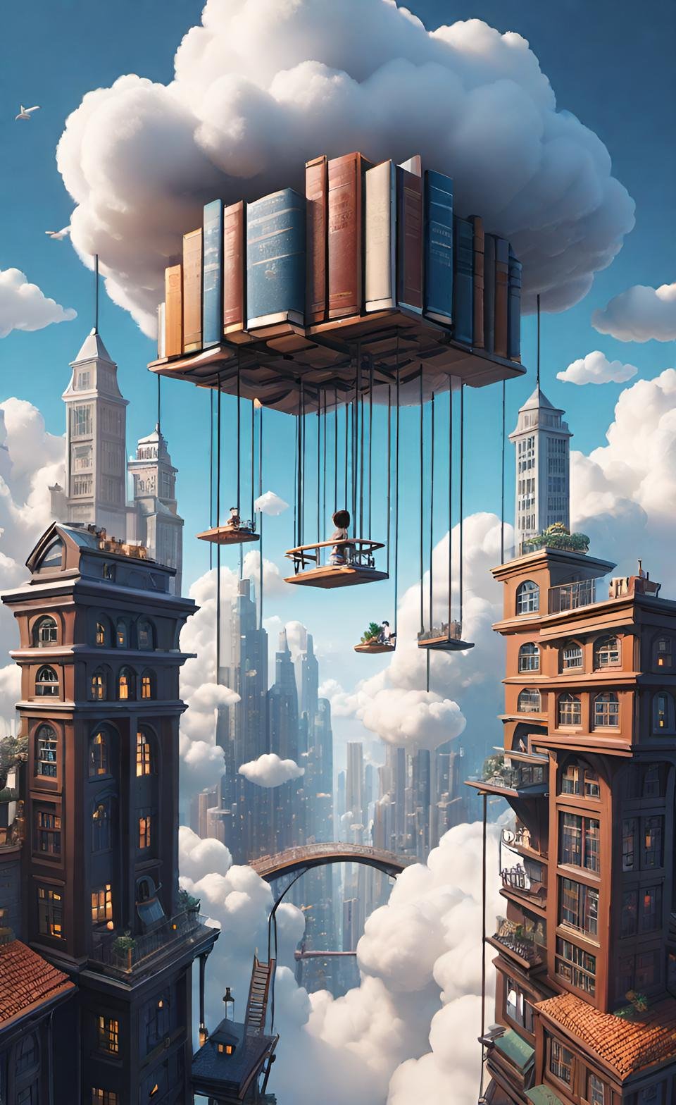 Vibrant 3D Render Art Composition 9