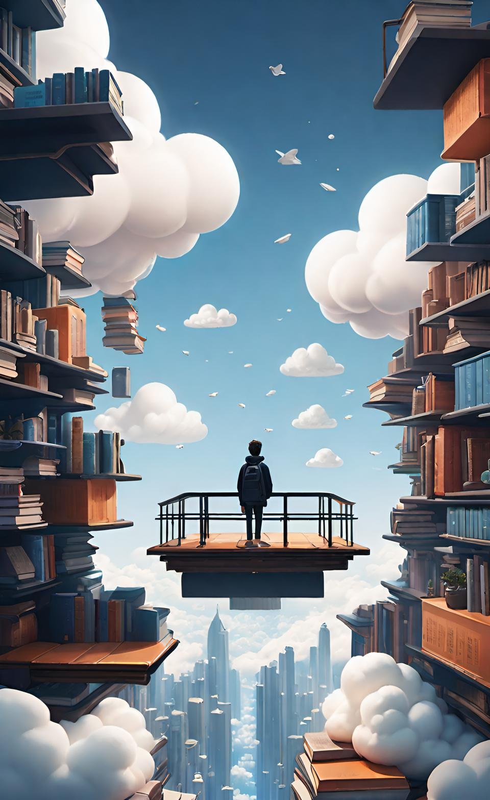 Vibrant 3D Render Art Composition 9