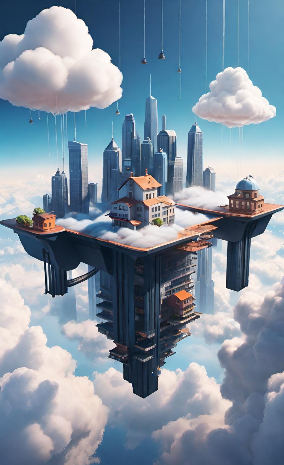 Vibrant 3D Render Art Composition 9
