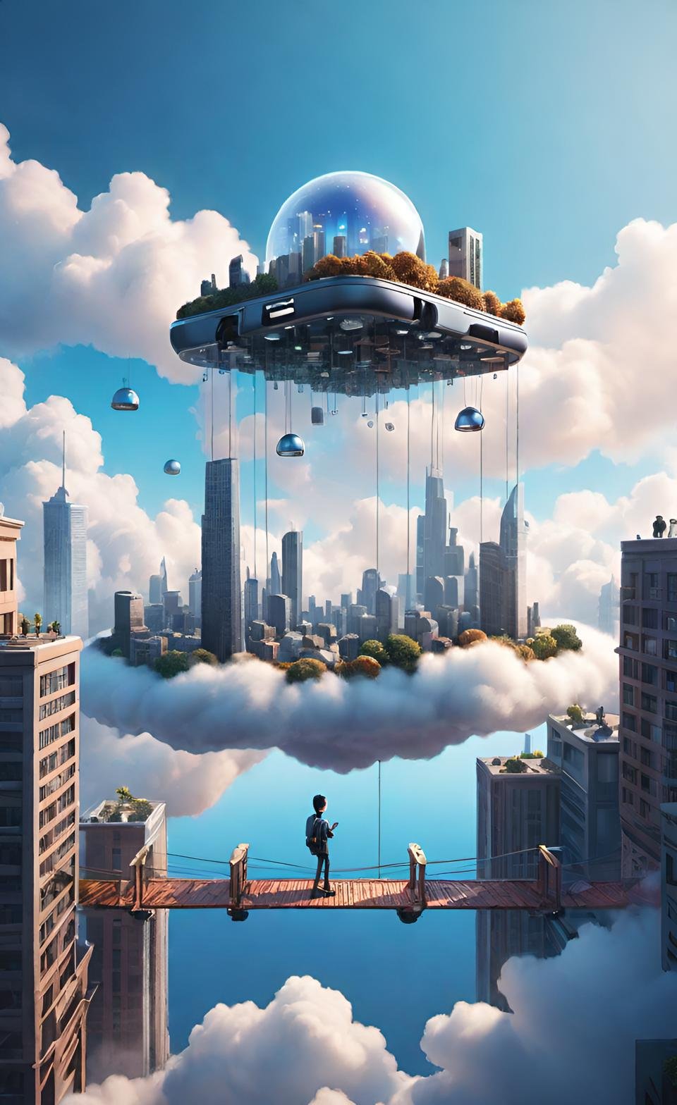 Modern CGI Digital Art Composition 10