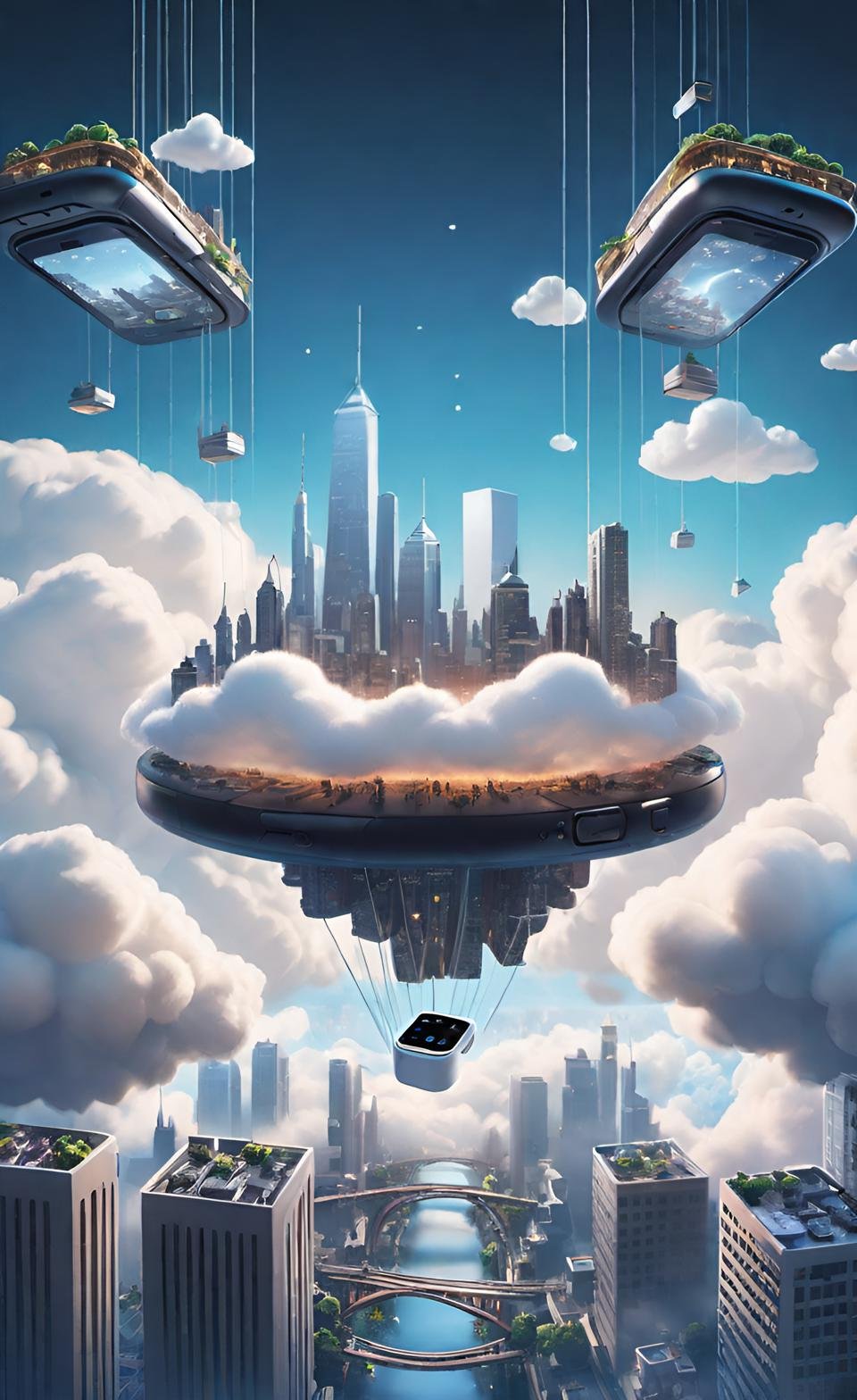 Vibrant 3D Render Art Composition 10