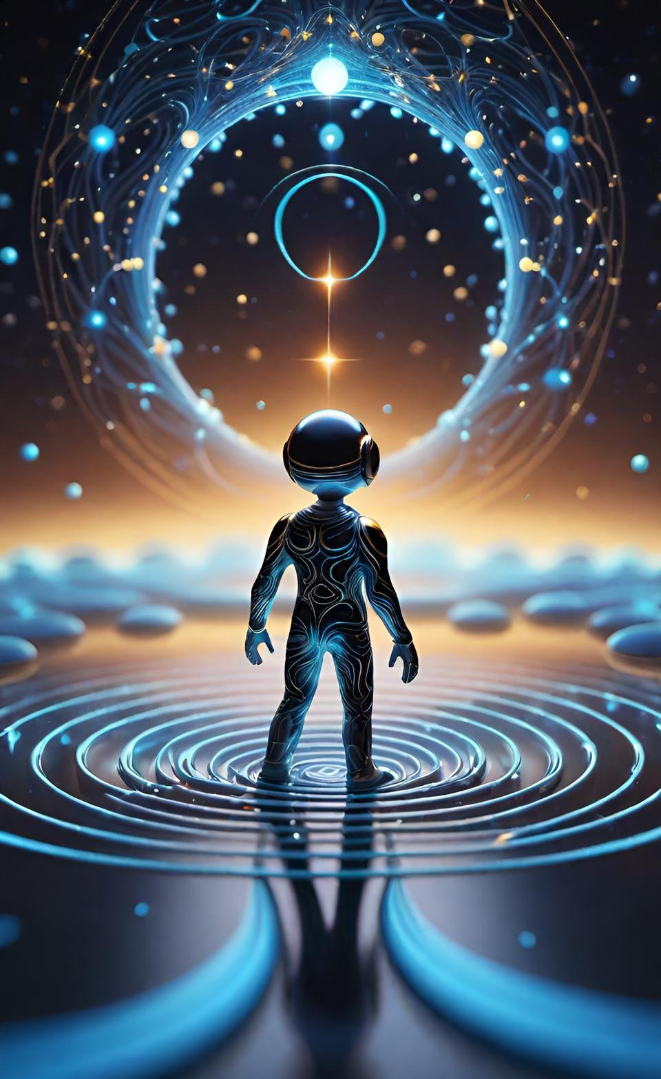 Vibrant 3D Render Art Composition 10