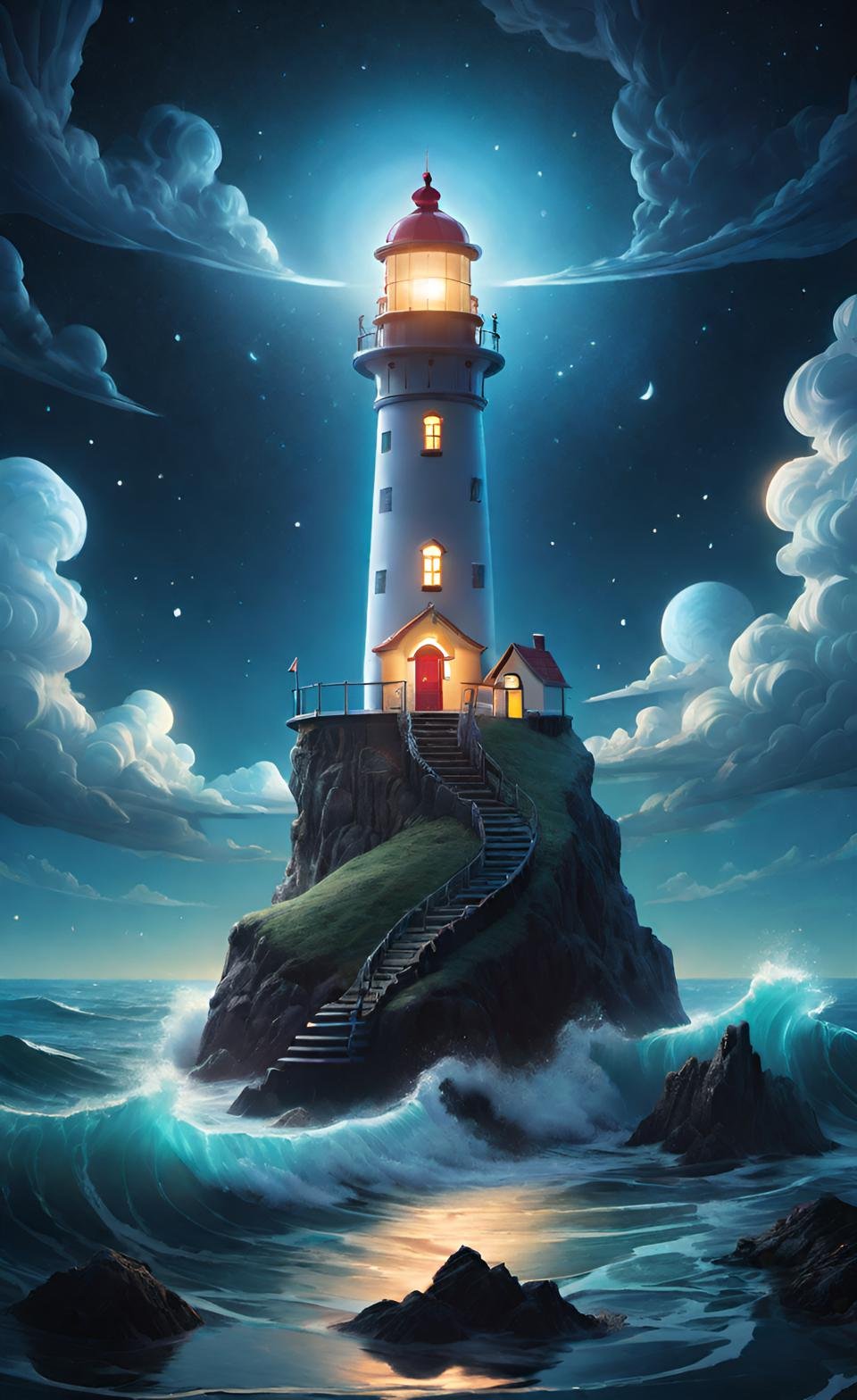 Vibrant 3D Render Art Composition 12