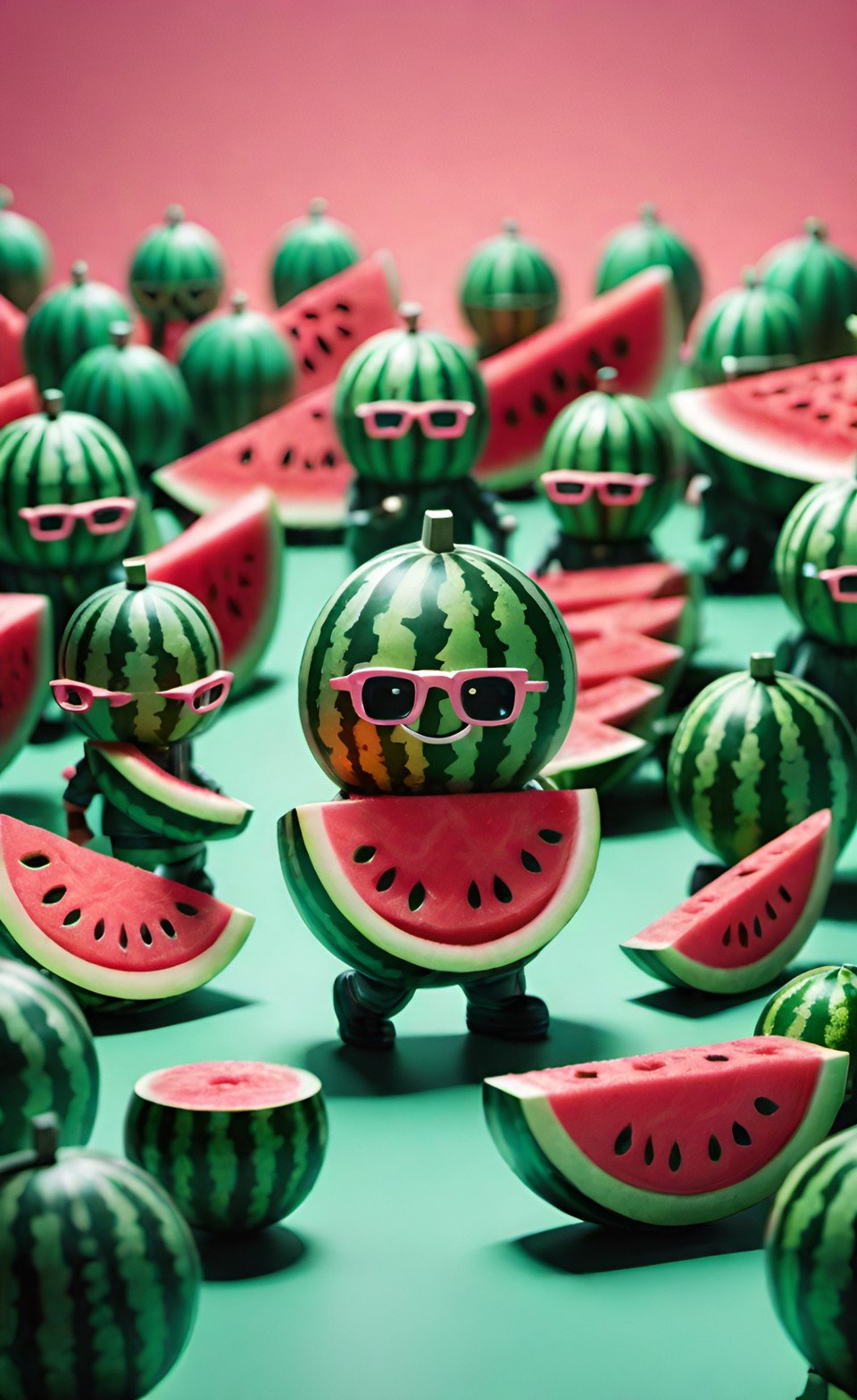 Vibrant 3D Render Art Composition 13