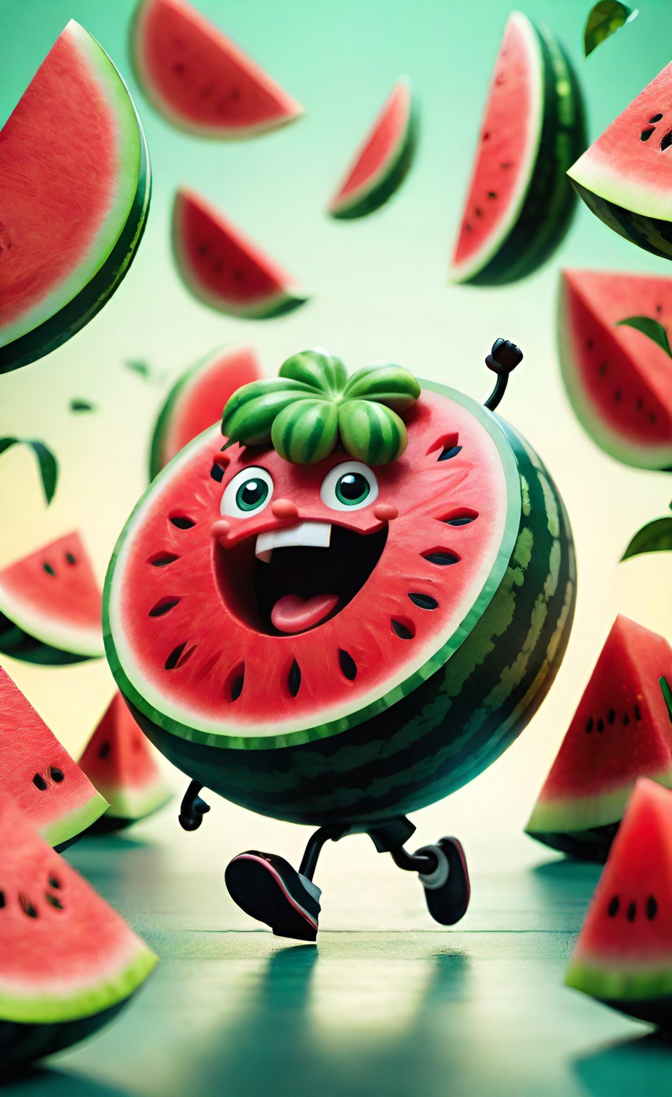 Vibrant 3D Render Art Composition 13