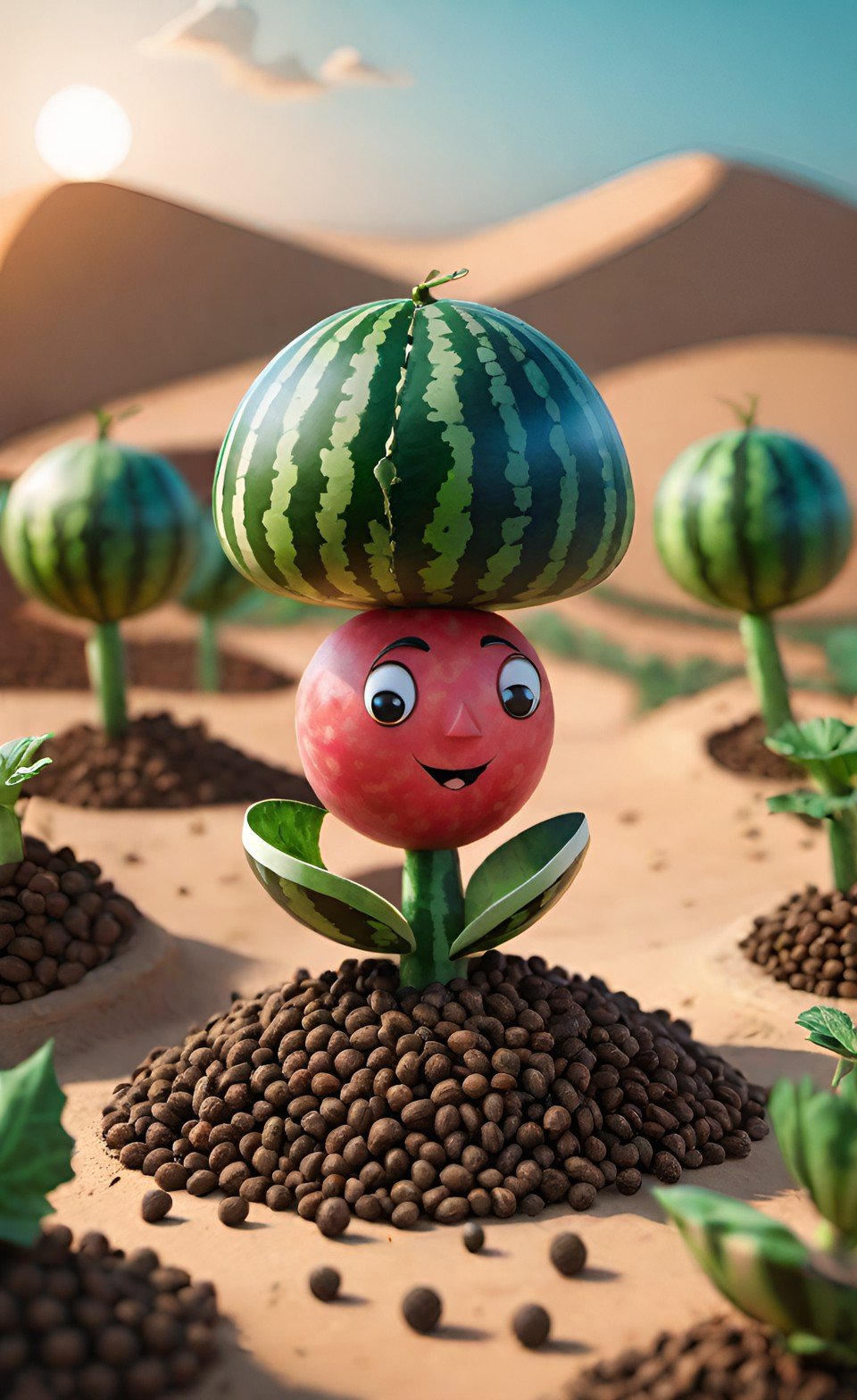 Vibrant 3D Render Art Composition 13