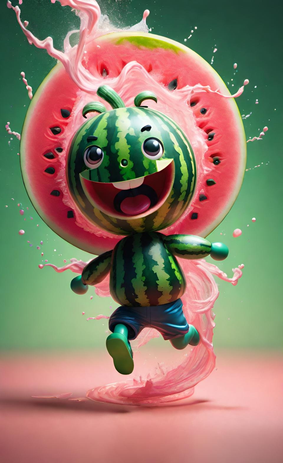 Vibrant 3D Render Art Composition 17