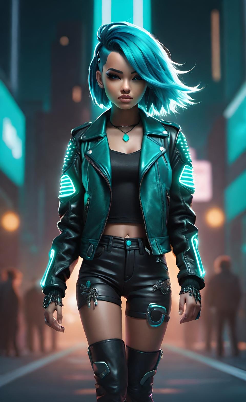 Modern CGI Digital Art Composition 2