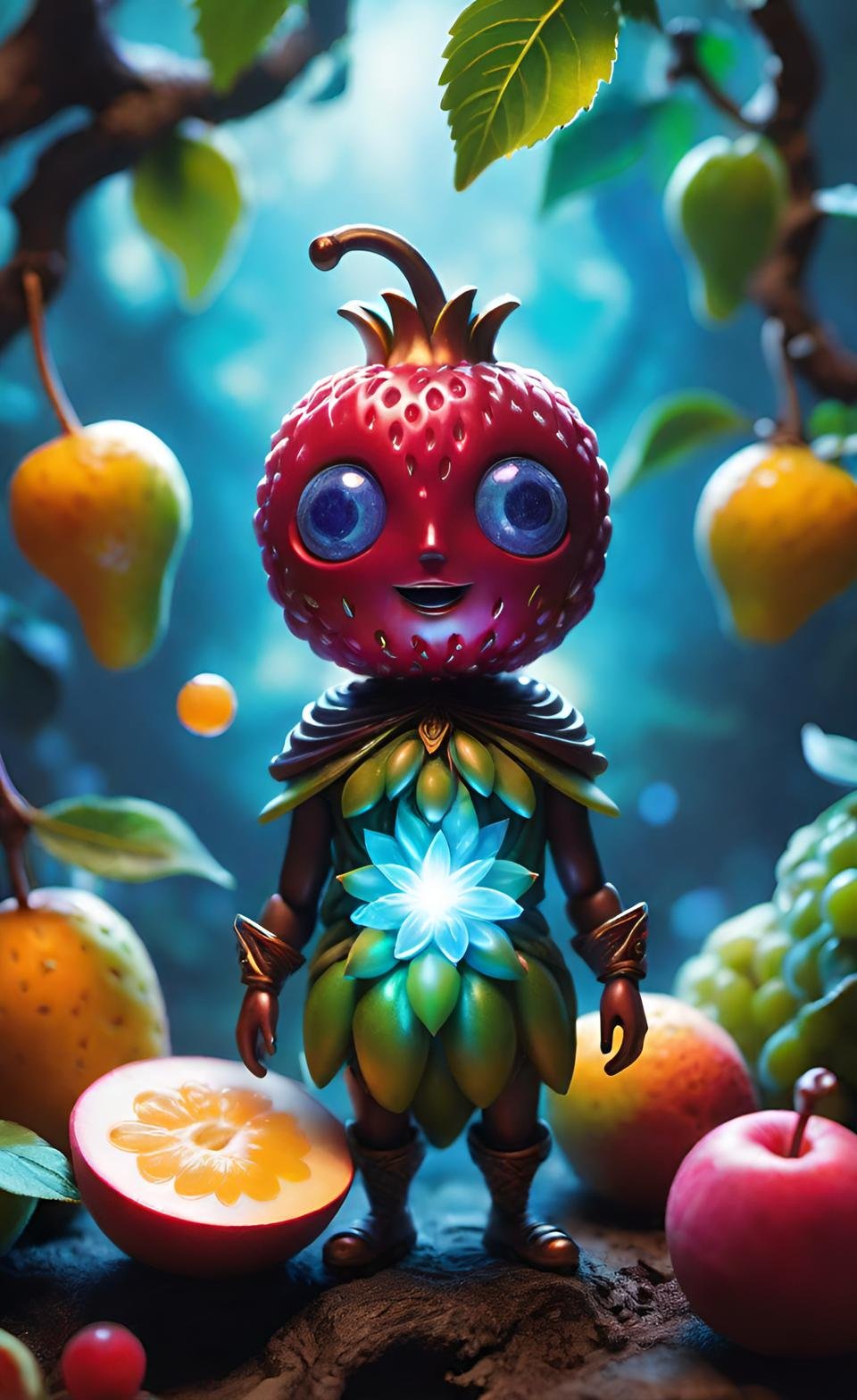 Vibrant 3D Render Art Composition 18
