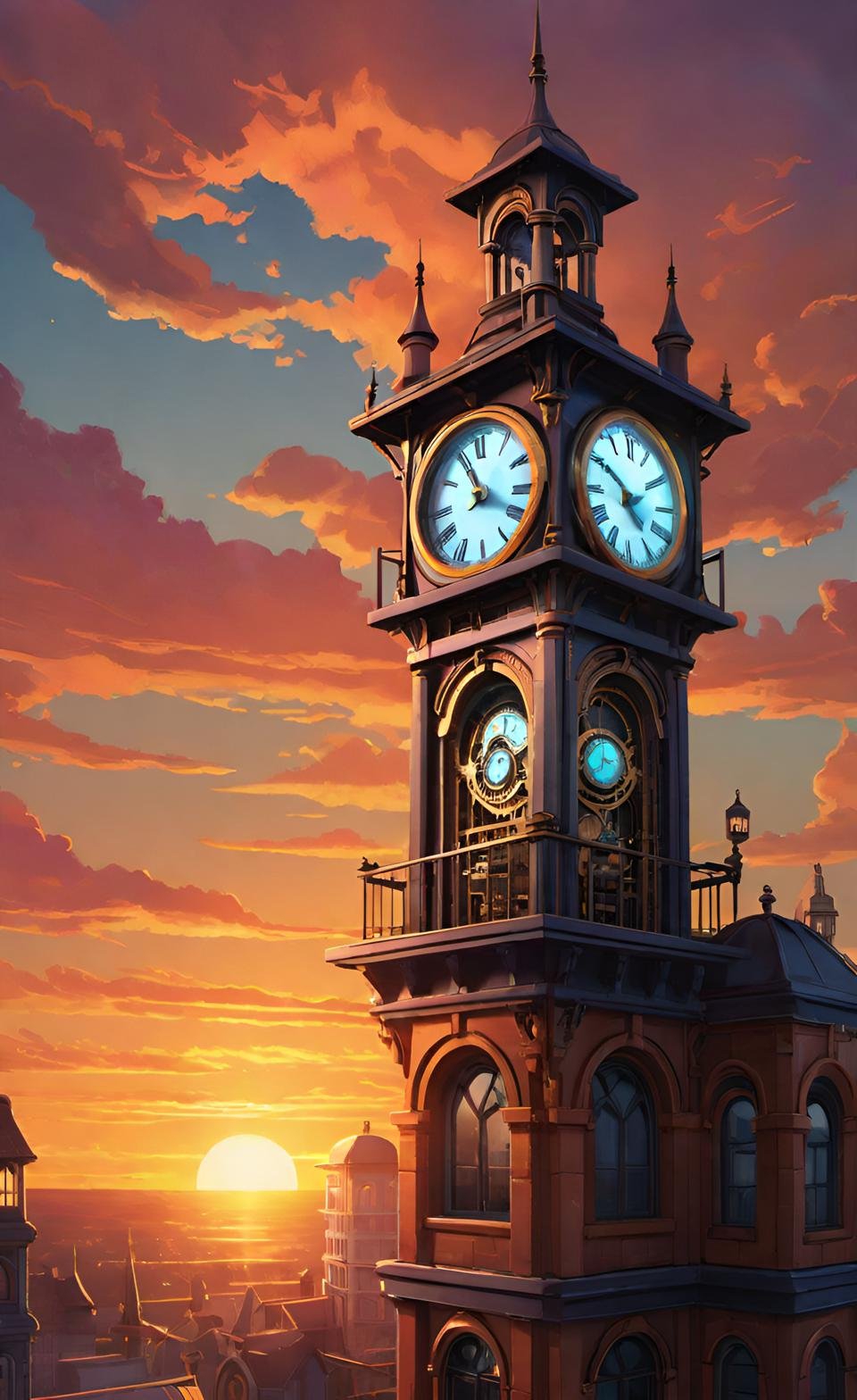 Vibrant 3D Render Art Composition 4