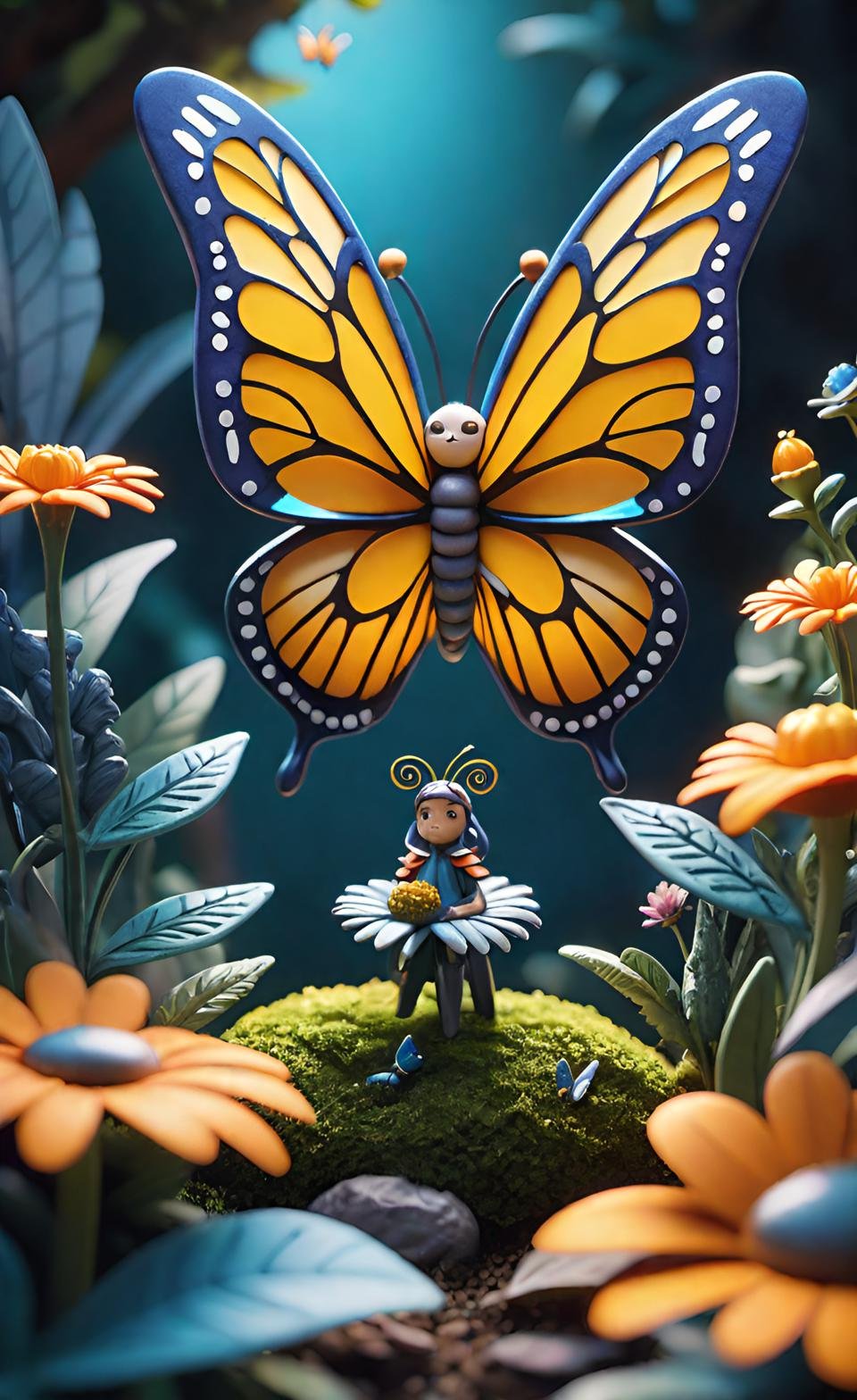 Vibrant 3D Render Art Composition 5