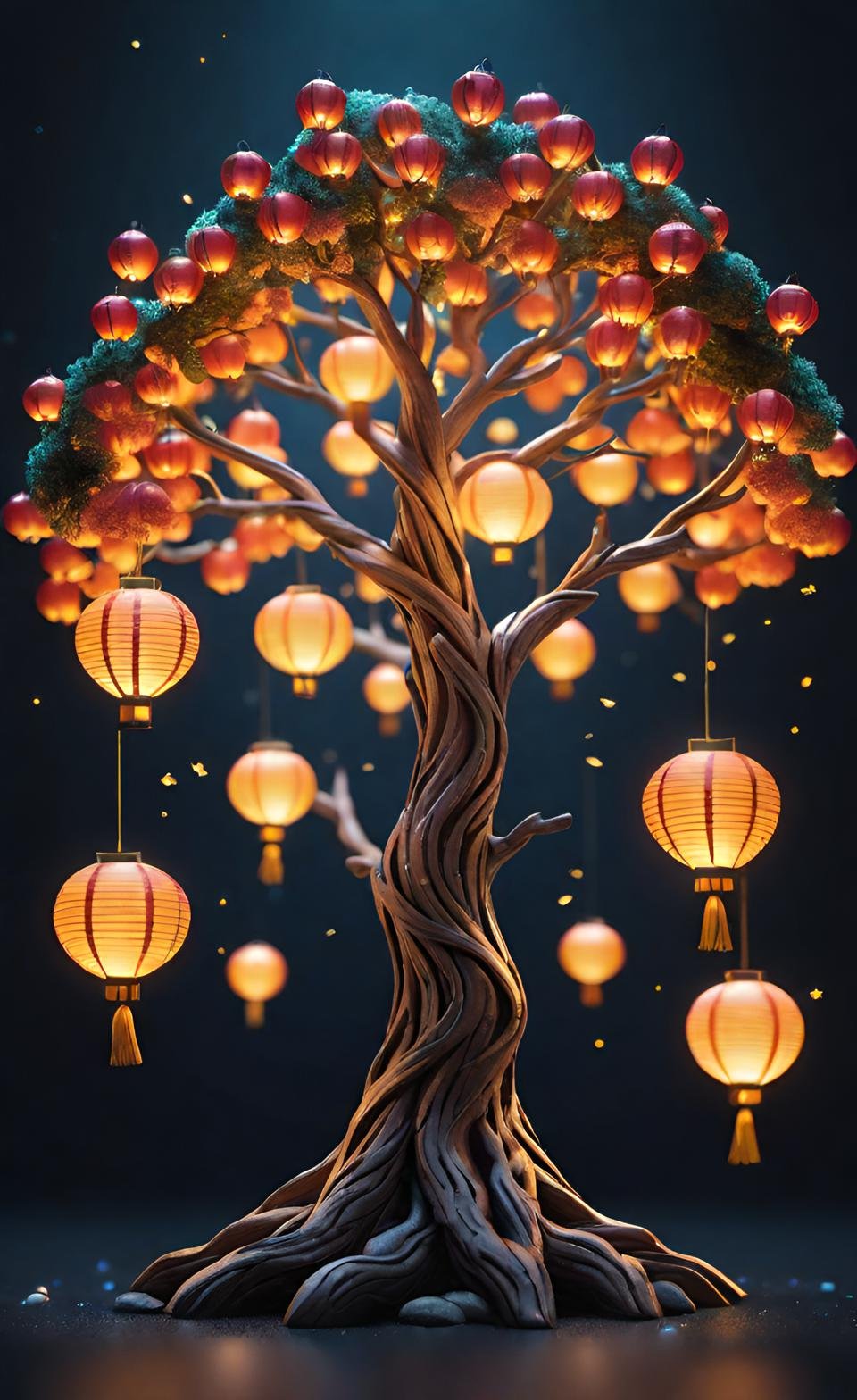 Vibrant 3D Render Art Composition 5