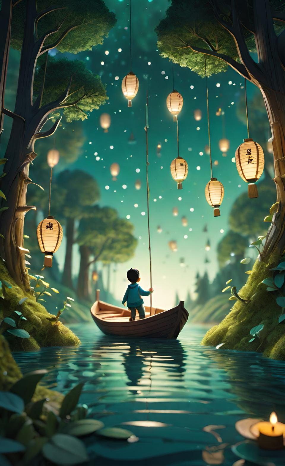 Modern CGI Digital Art Composition 7