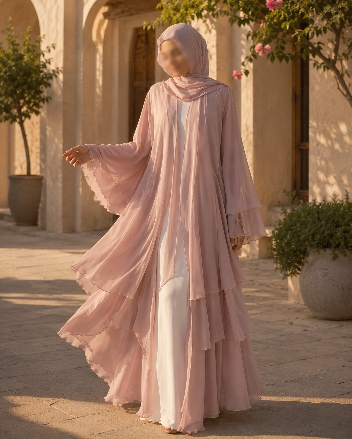 Chic Arabian Abaya Fashion Look