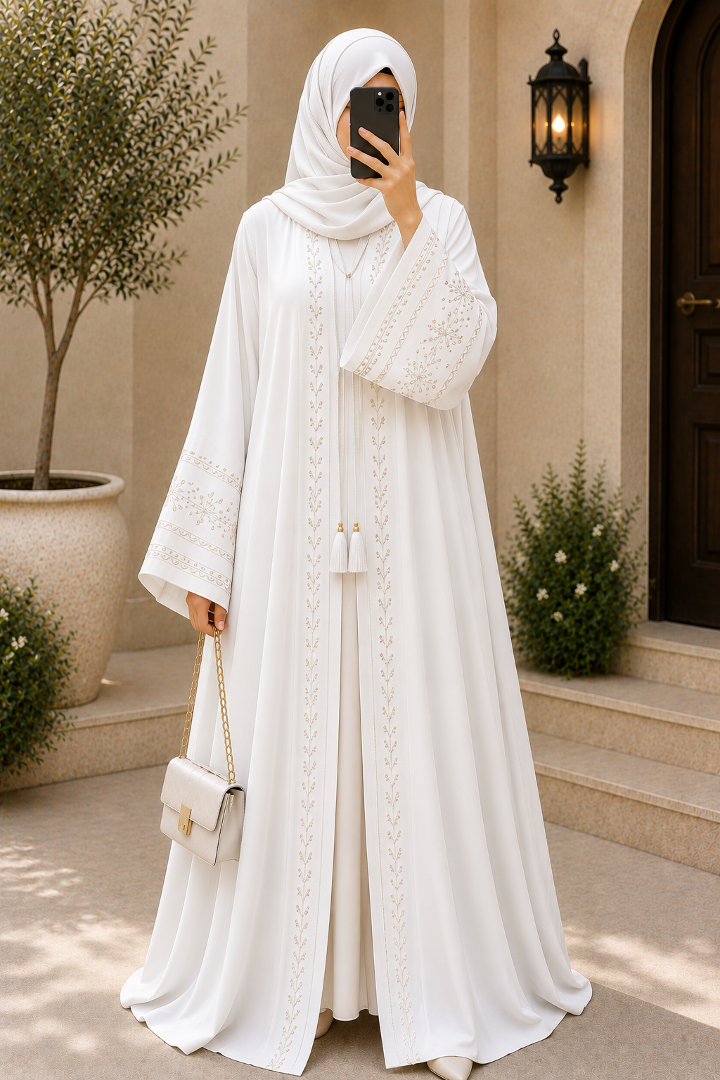 Elegant Designer Abaya Fashion Look