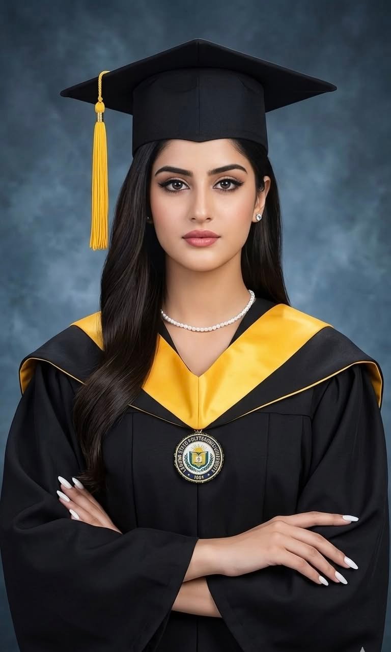 Elegant Graduation Moment | Arab Girl