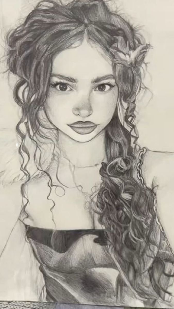 Detailed Art Sketch Composition Design 3