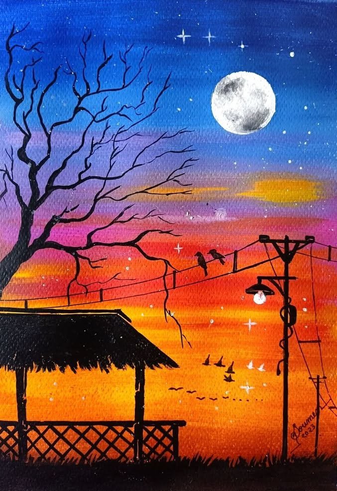 Expressive Art Painting Composition 4