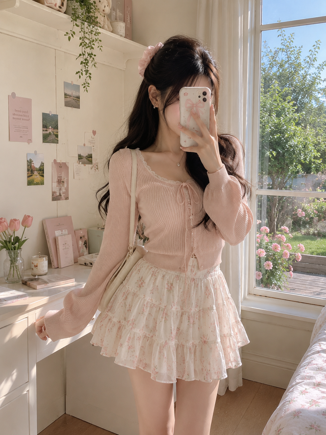 Vintage Feminine Coquette Look