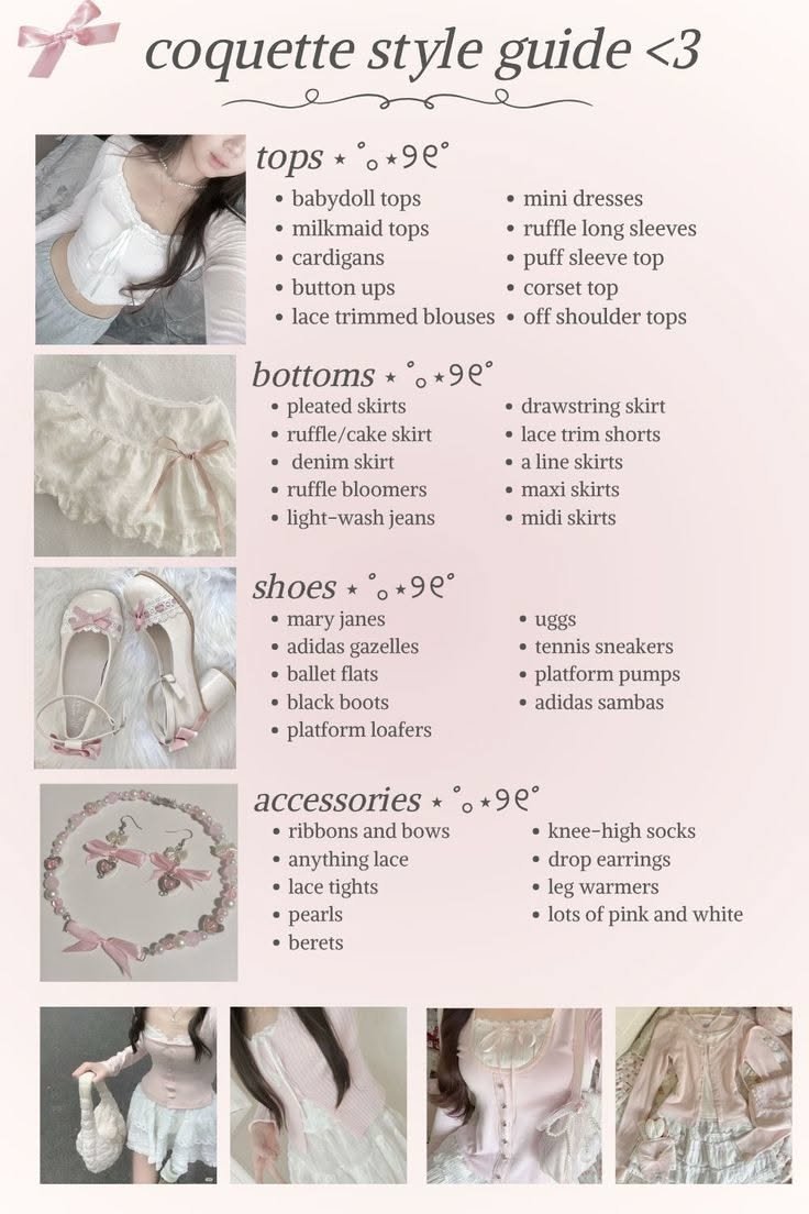 Coquette Aesthetic Fashion Inspiration 3