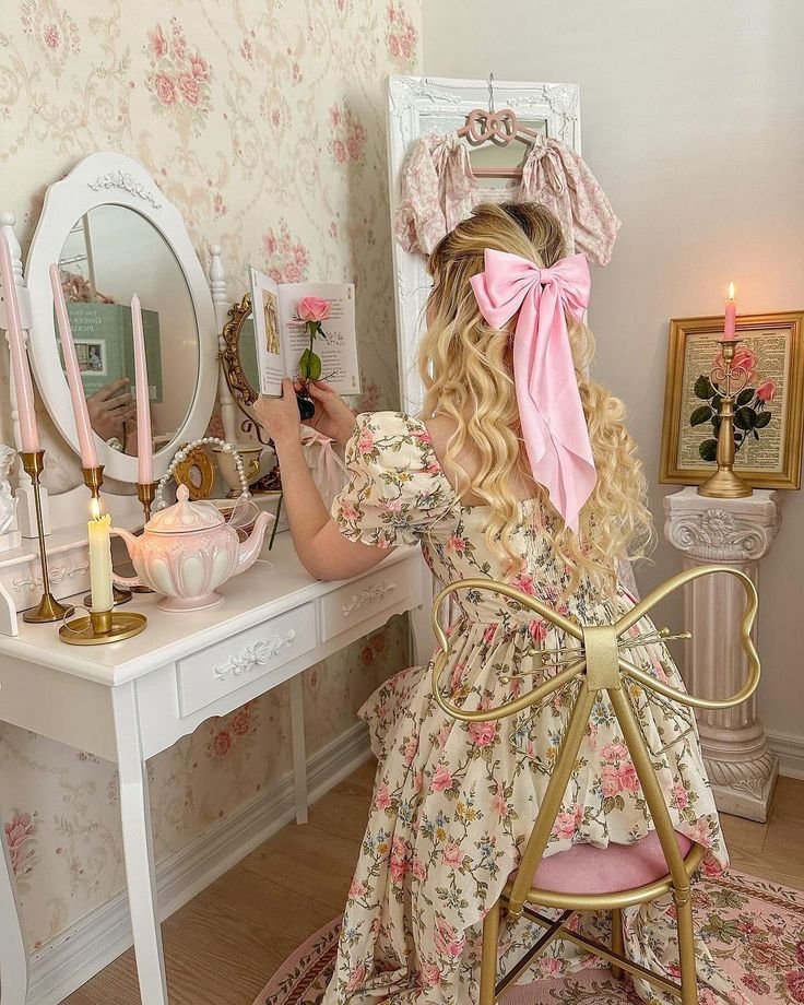 Feminine Coquette Girl Look 4