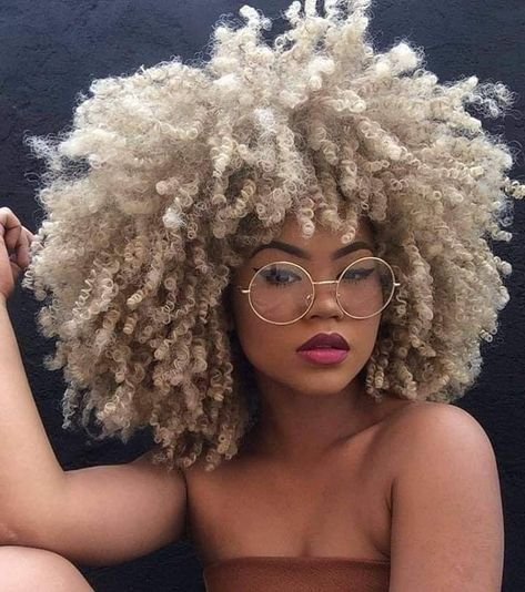 Voluminous Defined Coily Hairstyle