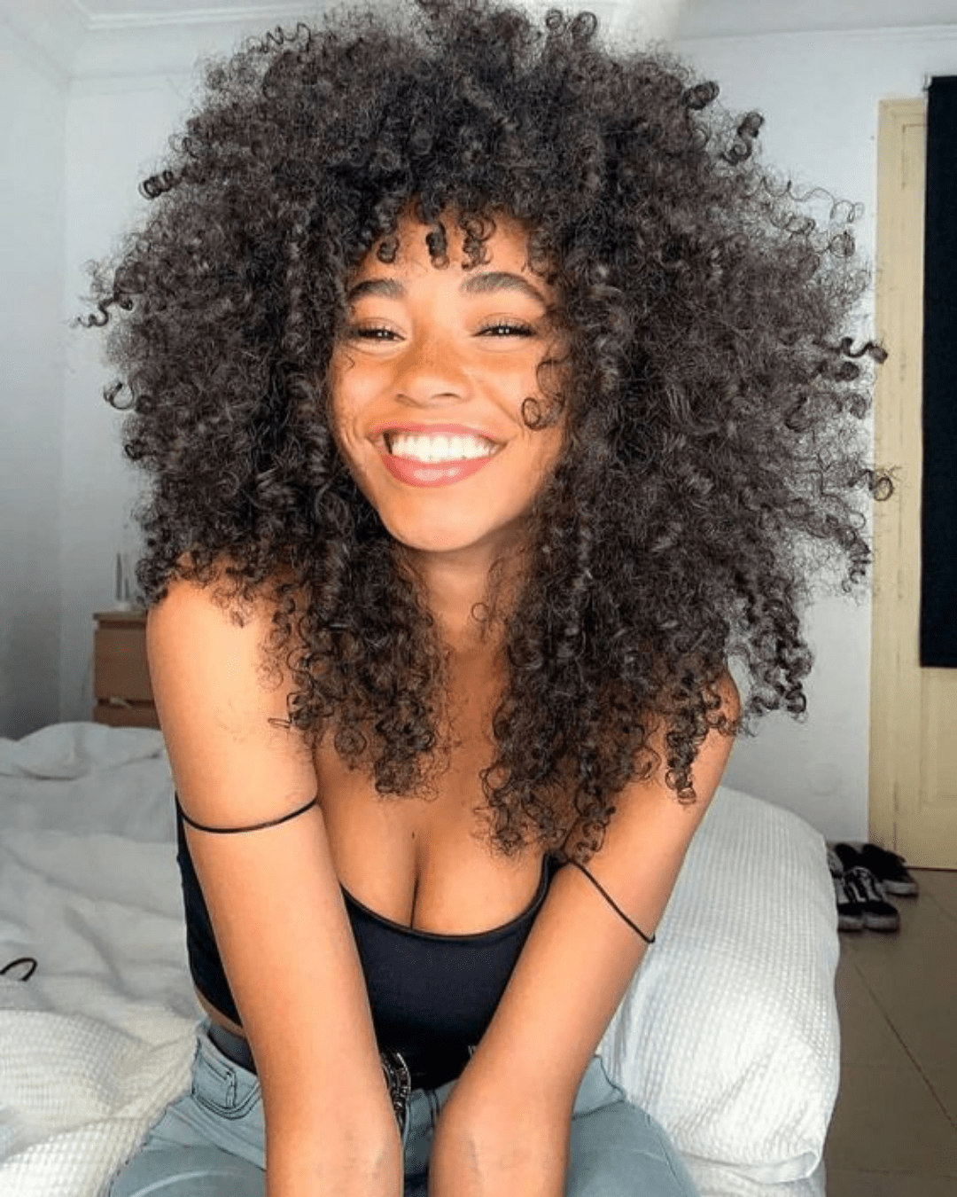 Defined Coily Hair Look for Women