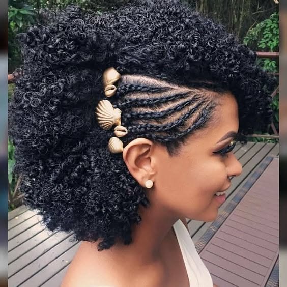 Voluminous Defined Coily Hairstyle