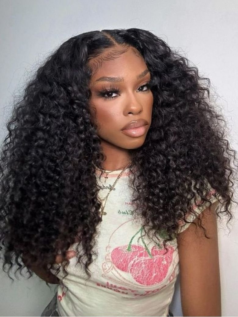 Defined Curly Hair Style Design