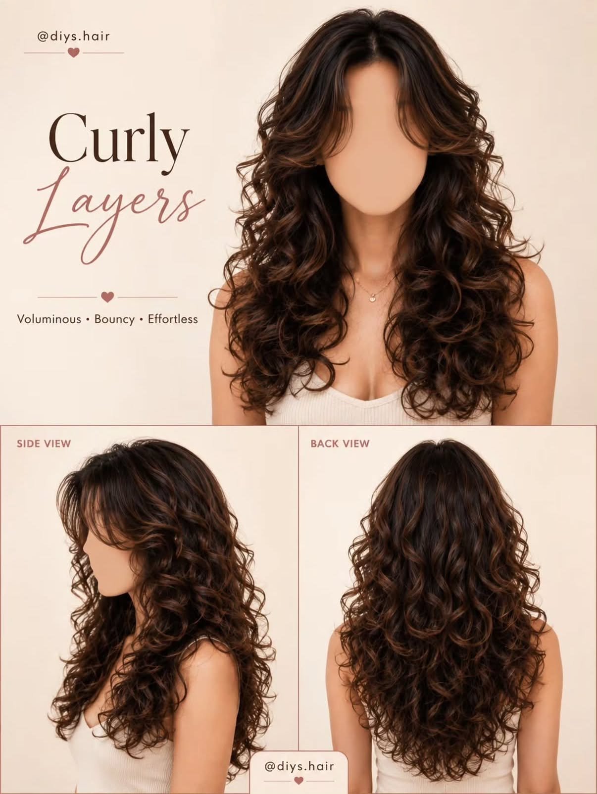 Bouncy Curly Hairstyle Look 2