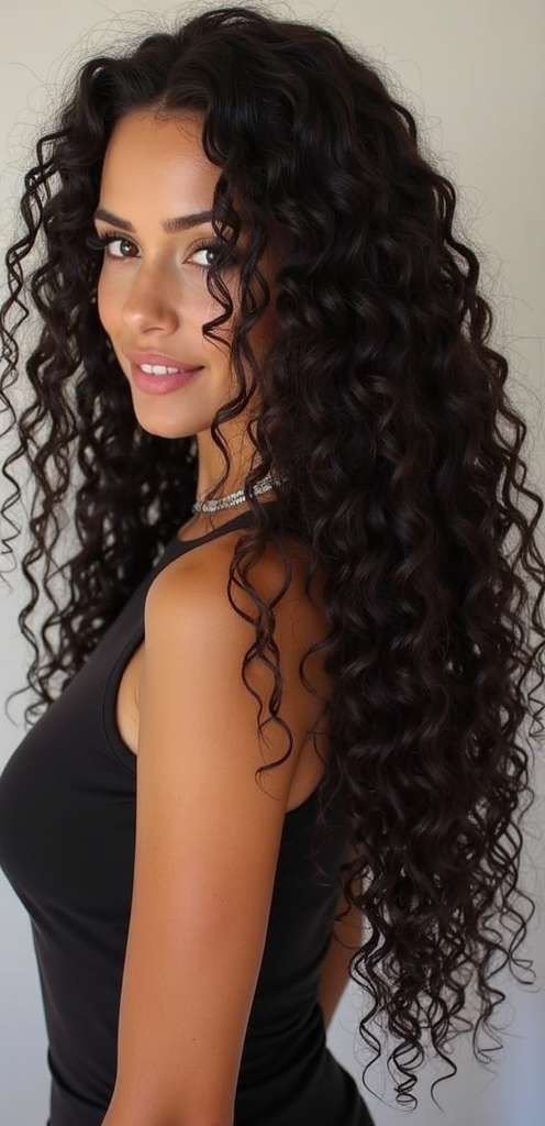 Defined Curly Hair Texture Style 2