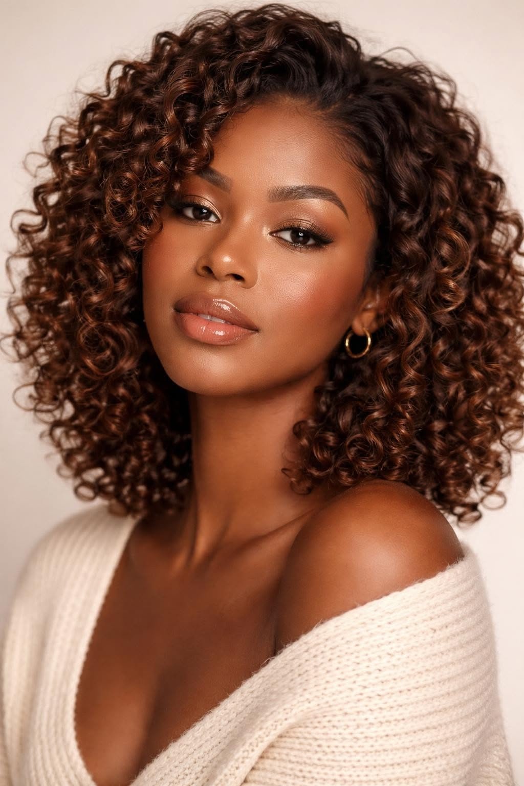 Defined Bouncy Curly Hairstyle 2