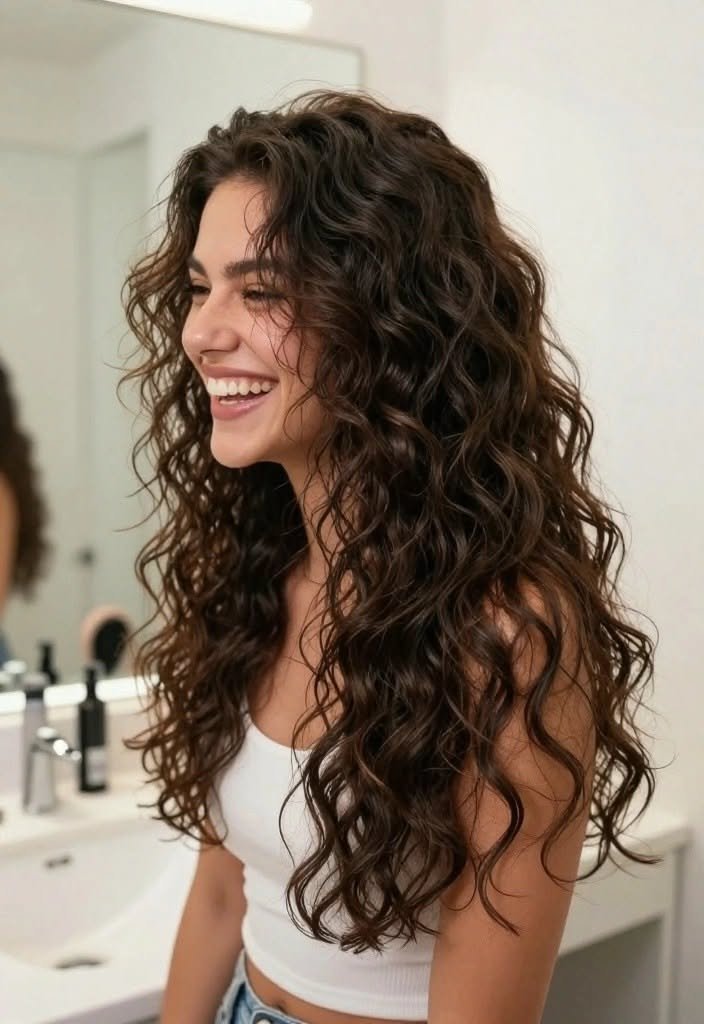 Beautiful Curly Hair Texture 2