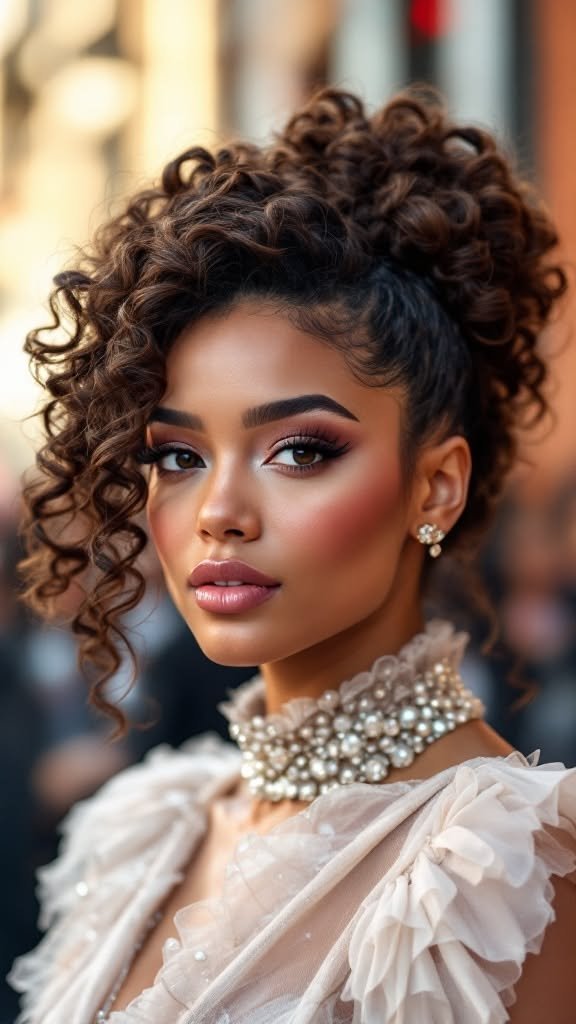 Bouncy Curly Hairstyle Inspiration 2