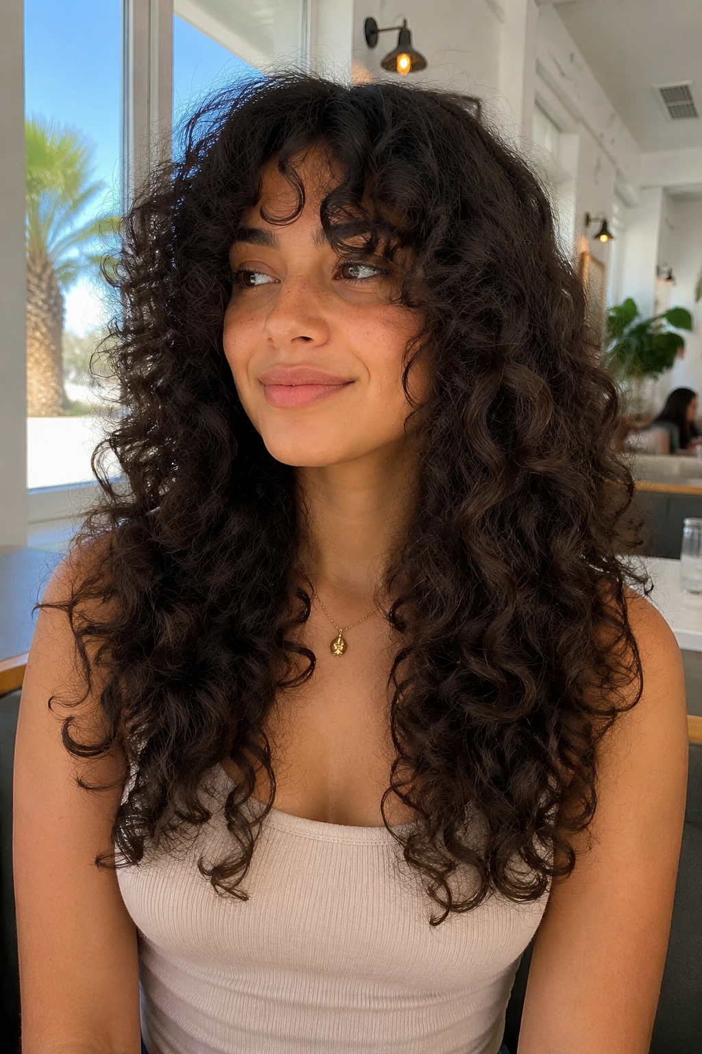 Defined Bouncy Curly Hairstyle 2