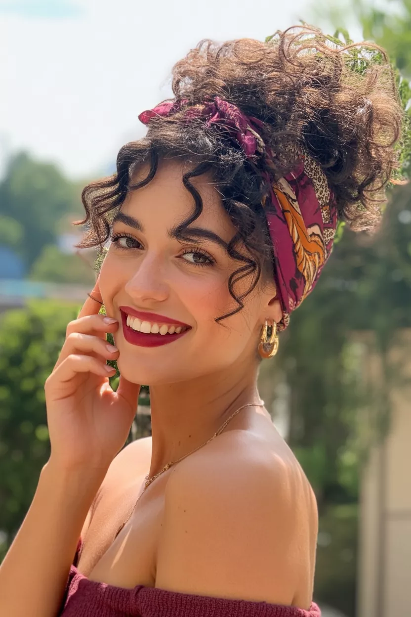 Defined Bouncy Curly Hairstyle 2