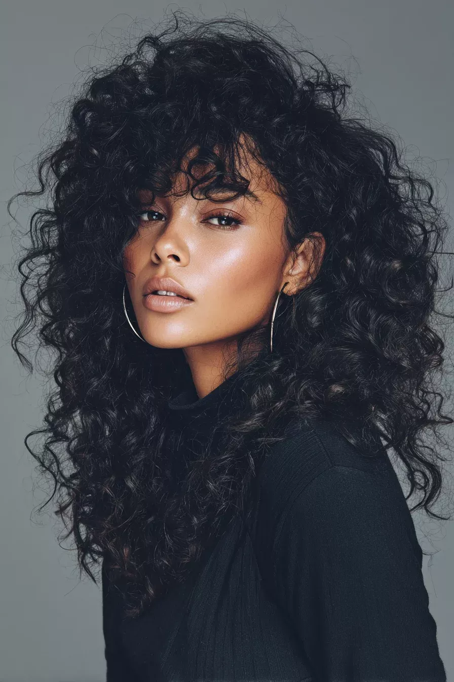 Bouncy Curly Hairstyle Look 3