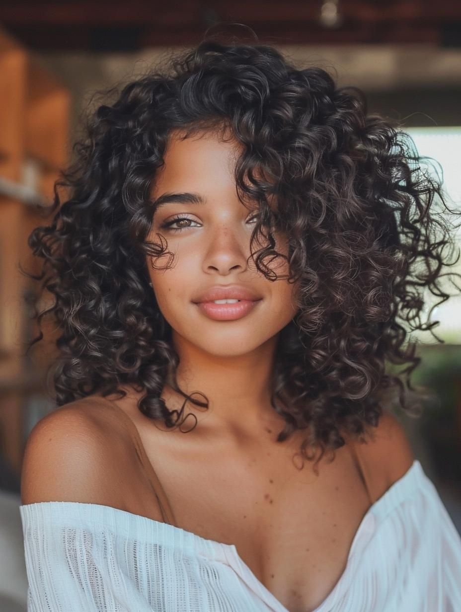 Defined Curly Hair Texture Style 3