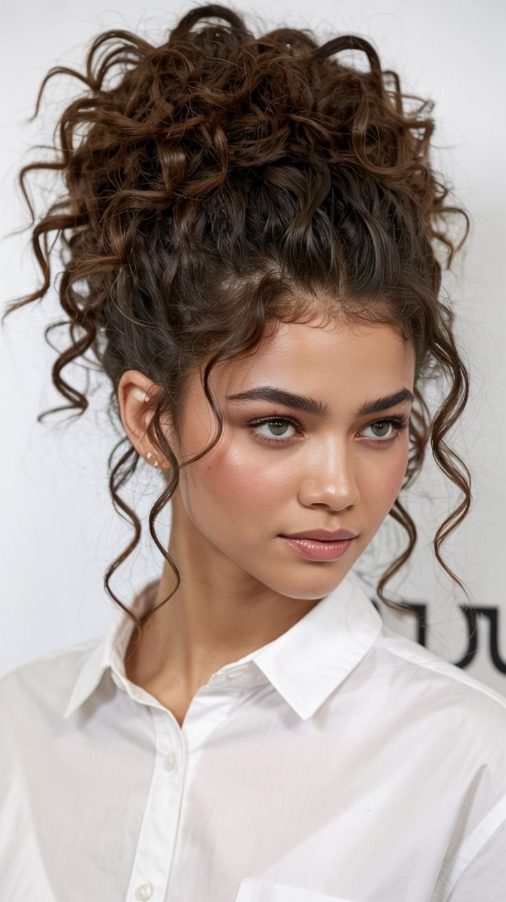 Natural Curly Hairstyle Ideas 4